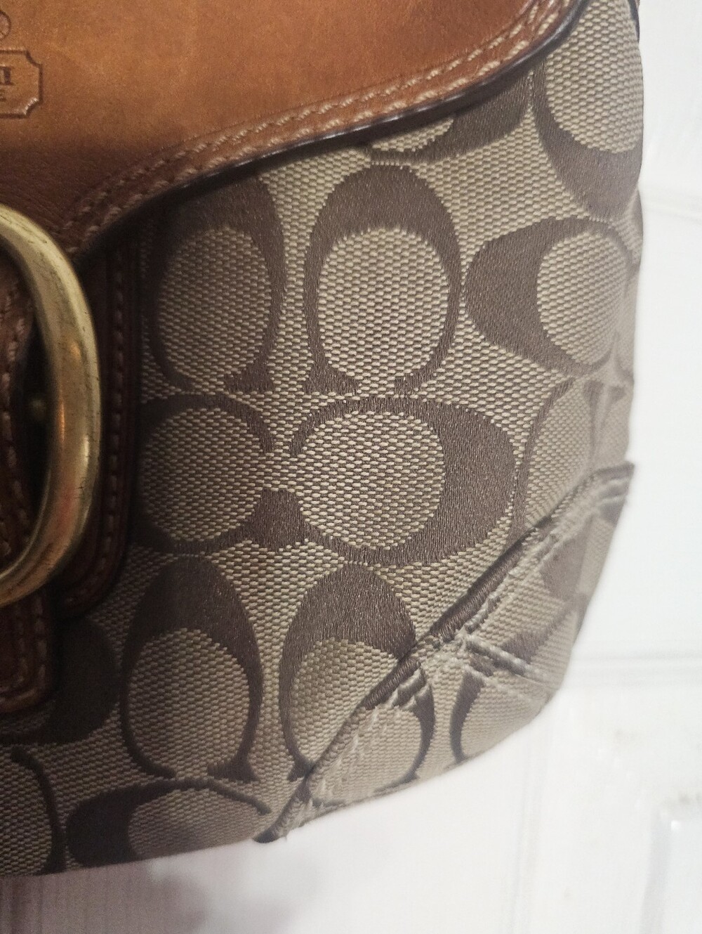 Y2K Vintage Coach Bleecker SoHo Signature Flap Shoulder Bag Purse Style 11441 - Picture 15 of 16